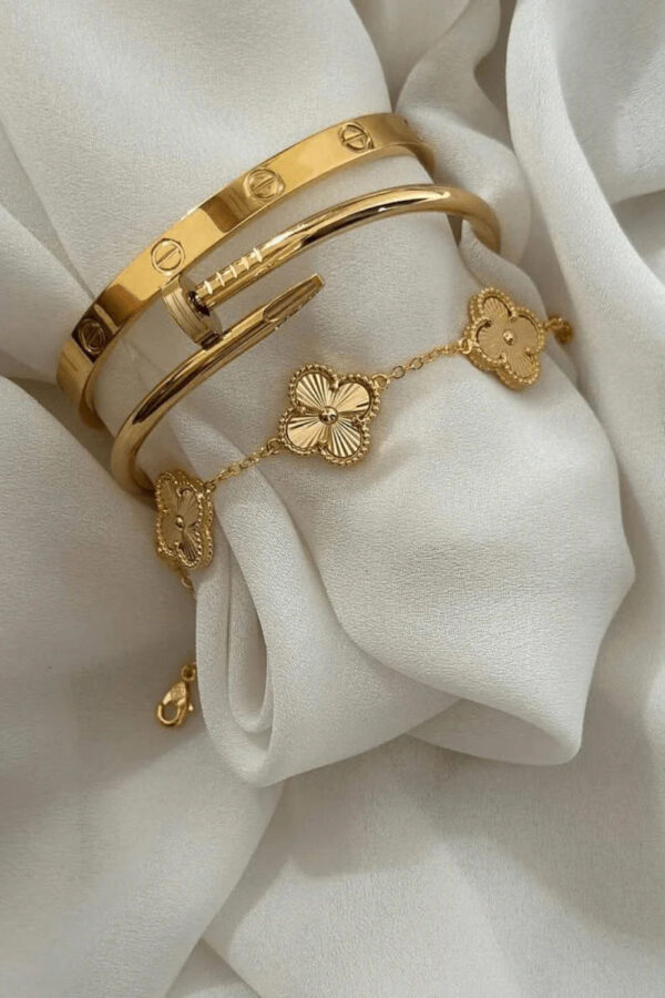 Clover Luxe Stack Bracelet