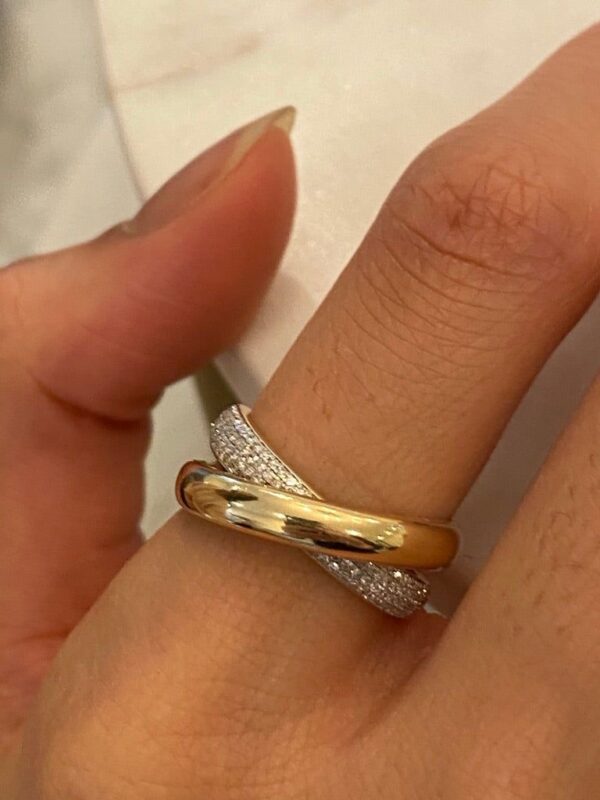 Infinity Criss-Cross Ring